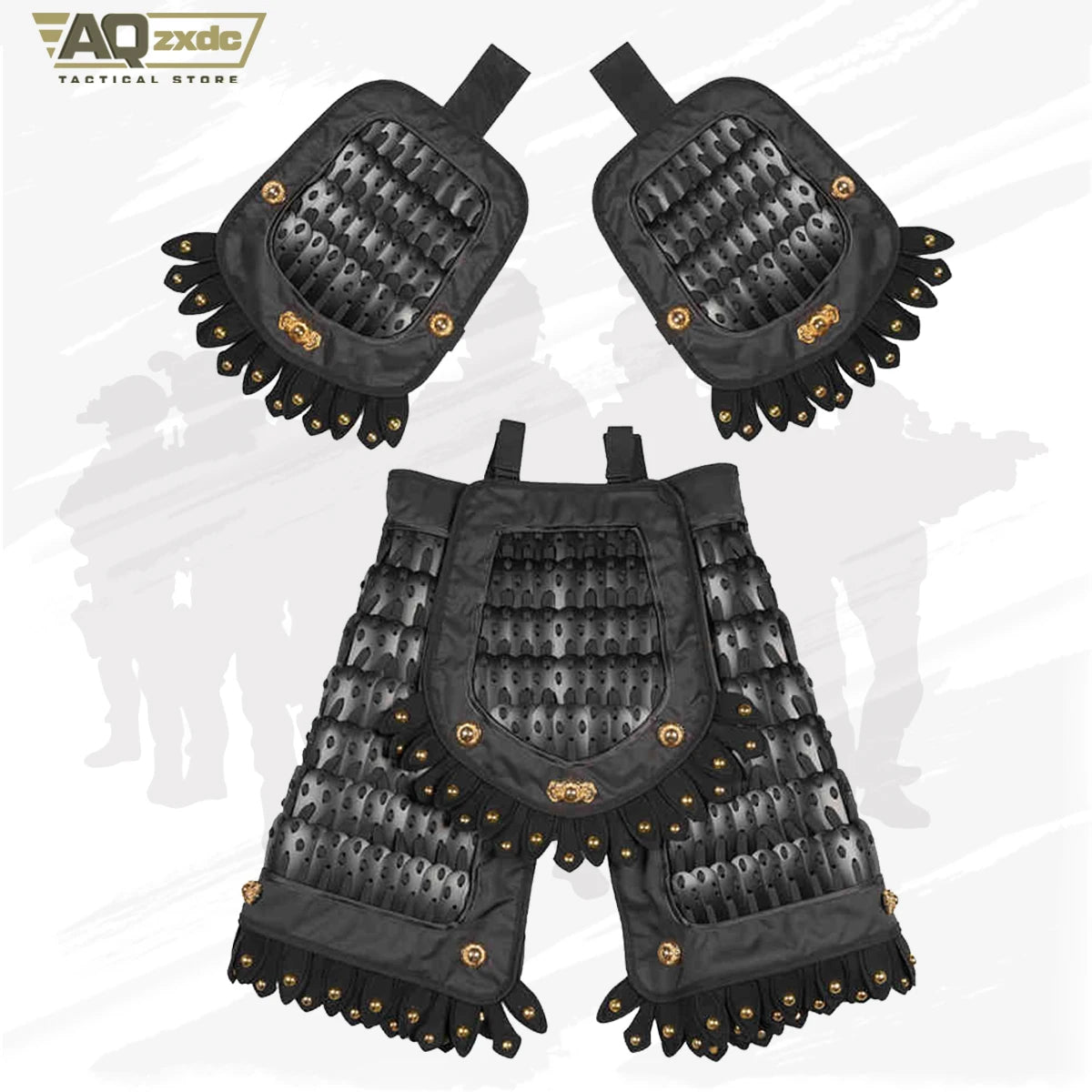 6 in 1 Tactical Gear Shoulder Armor And Crotch Protection+Skirts Wai   Tactical Vest Universal Chinese Style Shoulder Armor