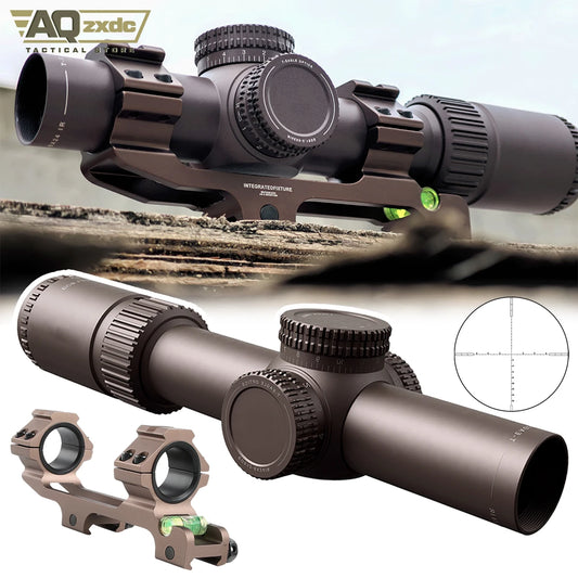 AQzxdc EOS 1.2-6X24 IR-TAN Brown Illumination Scope Clear Imaging Hunting Wide Angle Teagle Optics Hunting Scopes & Accessories