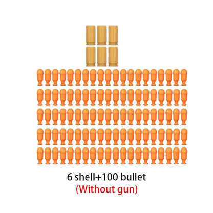 Mini G26 Empty Hanging Shell Ejecting Toy Gun Soft Bullet Blaster Toy Black Pistol for Kids Boys Girls Gift
