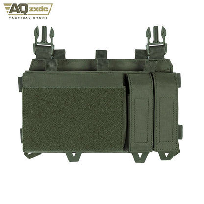 Tactical Triple Mag Pouch Hunting Pouch Buckle Plate Carrier Chalecos Molle for Outdoor Training Safety Vest Tactical Vest Bag