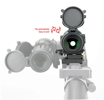 PPT Tactical Rifle Sight Scope 3x Magnifier Compact Sight with Flip UP Mount Side Picatinny Gun Rail Mount Hunting CB gs1-0002