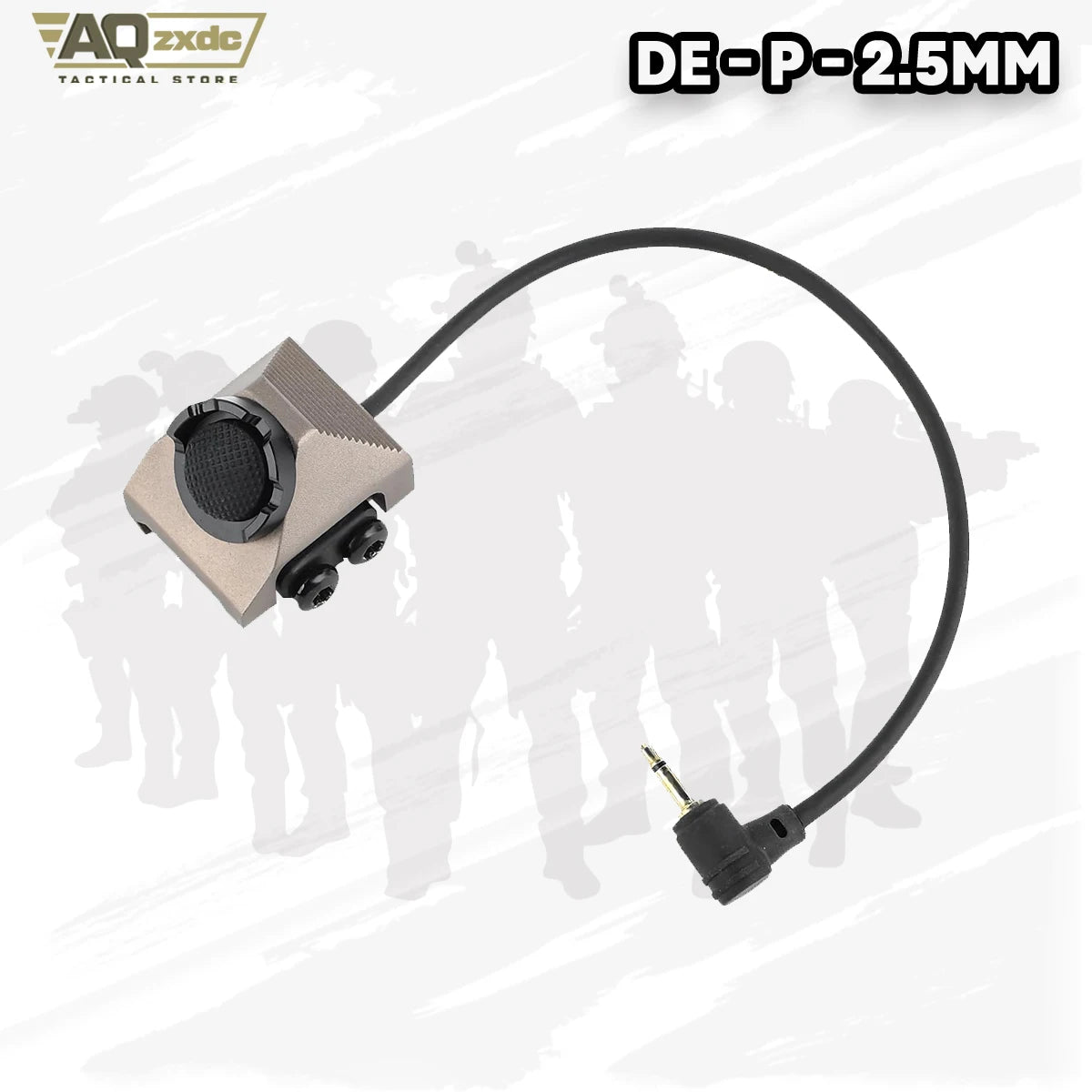 Remote Pressure Switch with 2.5mm Plug for PEQ DBAL NGAL Airsoft Laser Sight,Aluminium Tactical Light Switch Mount for 20mm Rail