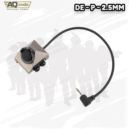 Remote Pressure Switch with 2.5mm Plug for PEQ DBAL NGAL Airsoft Laser Sight,Aluminium Tactical Light Switch Mount for 20mm Rail