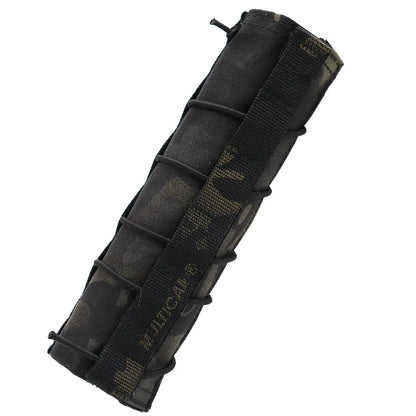 AQzxdc Tactical 8.6inch Suppressor Cover Airsoft Protect Sleeve Wrap Military Silencer Quick Release Cover