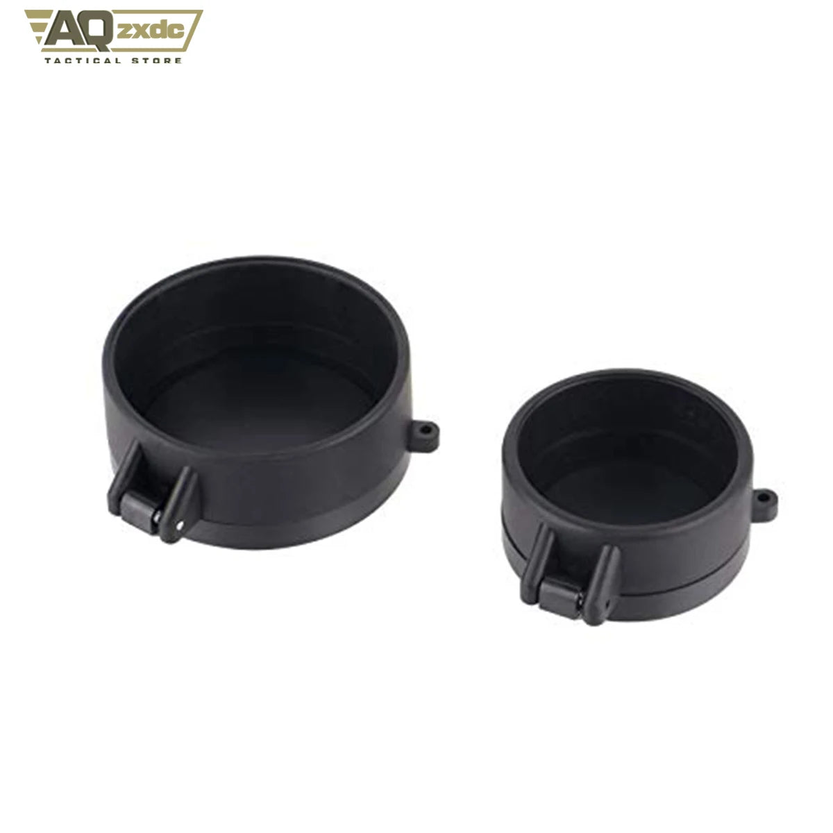 AQzxdc Flip Caps Tactical Lens Cover Flip Caps Eyepiece Flip-Up Protector Cover Outdoor Hunting for Rifle Scope Lens Cover