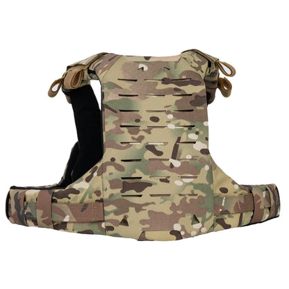 Bikini Chest Rig, Tactical Molle Vest, Quick Release Breastplate, Adjustable Molle Airsoft Plate Carrier, for Wargame Cosplay
