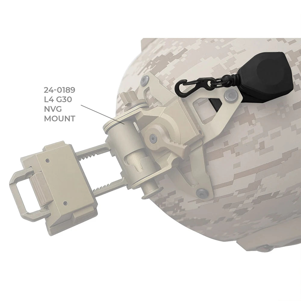 Night Vision Lanyard Mount Helmet Accessory with Three Hole Bracket for Optics Equipment