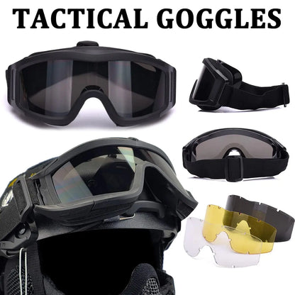 Fast Airsoft Helmet with Tactical Goggles Mask, 6MM Super Thick Ballistic Protective Gear, for CS BB CQB Shooting Paintball Game