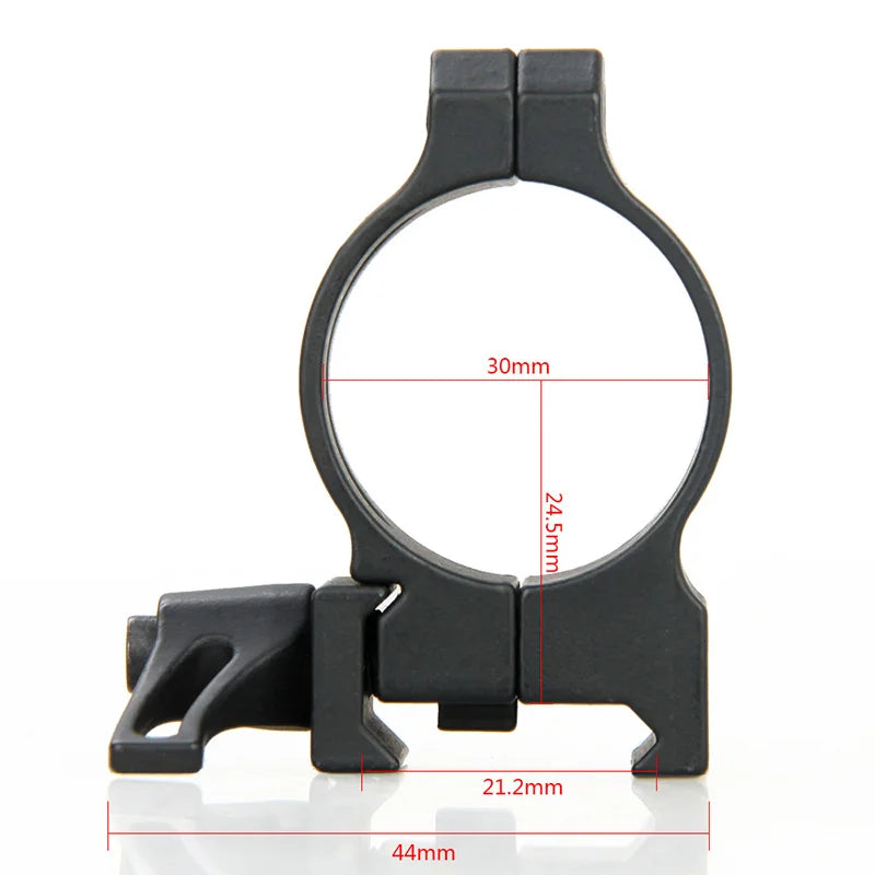 PPT Tactical 2PCS/Set Steel Quick Release Low Medium High Profile Mount 25.4mm 30mm Diameter Hunting Scope Ring for Outdoor