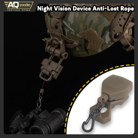 AQzxdc NVG Lanyard for 3-Hole Bracket mounting attaches securely Combat Helmet mounts - Prevents NVGs from Being Lost & Dropped