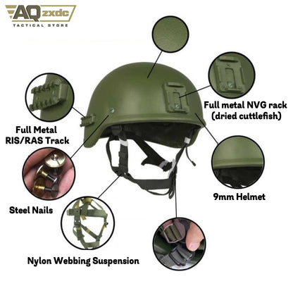 Airsoft Russian Army 6B47 Ratnik Helmet Set with Helmet Goggle Cover for EMR SSO RSP Tactical Airsoft Hunting Helmets
