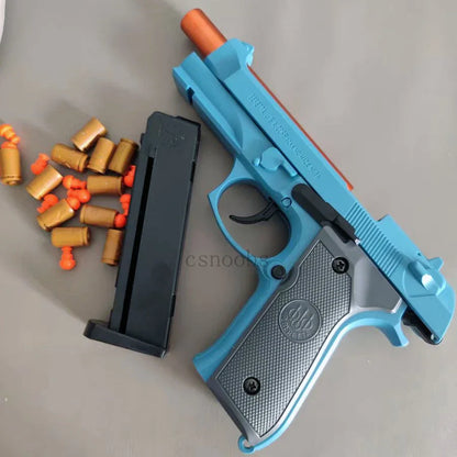Shell Throwing Toy Gun Sig17 M9a3 Pistol With Target Laser Soft Bullet Airsoft Outdoor Sports CS Weapon for Children Gift