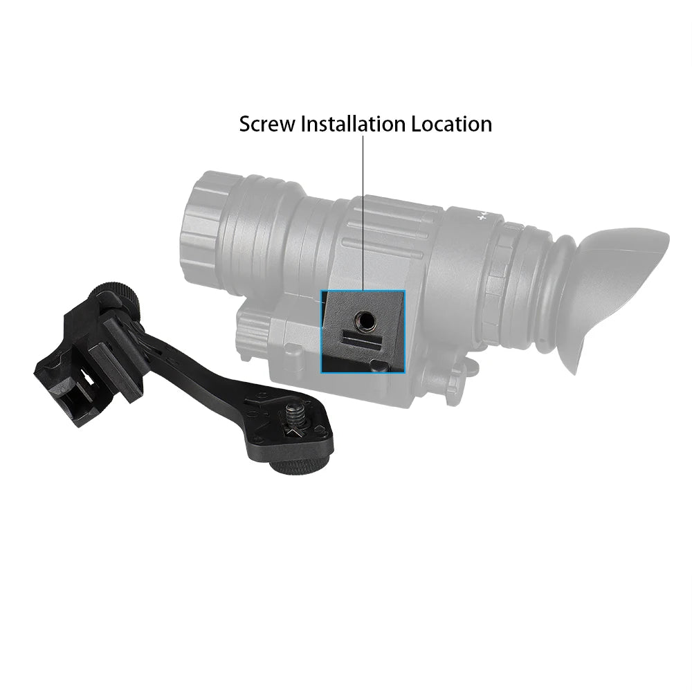 Hunting Plastic Metal J Arm NVG Mount Helmet Bracket Adapter for Tactical Airsoft Pvs 14 Night Vision Goggles fit Mich Fast M88