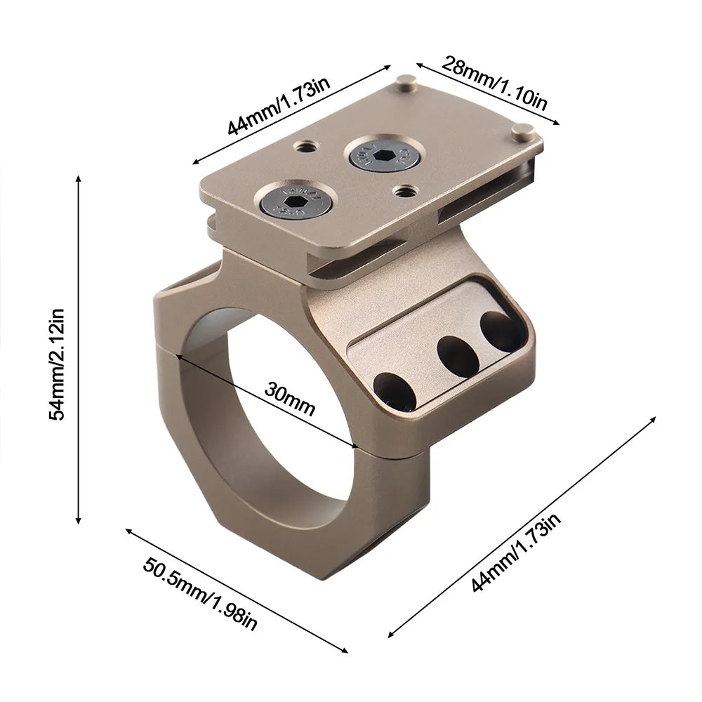 Hunting Mount accessories 30mm Rifle Scope Aluminum Mount 6063 Hunting Red Dot Sight Base DE BK gs24-0272