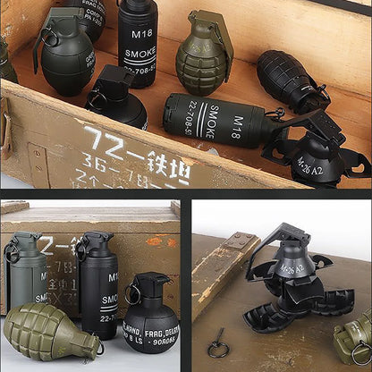 Tactical Smoke Grenade Model M67 Burst Mine Water Grenade Bouncing Smoke Grenade and Other 10 Different Airsoft Grenade Models