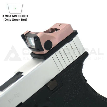 Tactial M1 Green/Red Dot Sight 3MOA with Full Original Markings Airsoft Optics with 20mm Rail and Universal Glock Mount Plate