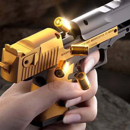 Mini Desert Eagle Gx4 Toy Gun Continuous Shell Ejecting Education Gun Soft Bullet Launcher BlowBack Airsoft Small Pistol