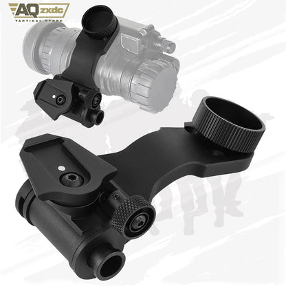 AQzxdc Tactical PVS 14 J Arm Night Vision Goggles NVG Mount Metal Helmet Mount Rhino Mount Compatible with All Models of PVS14