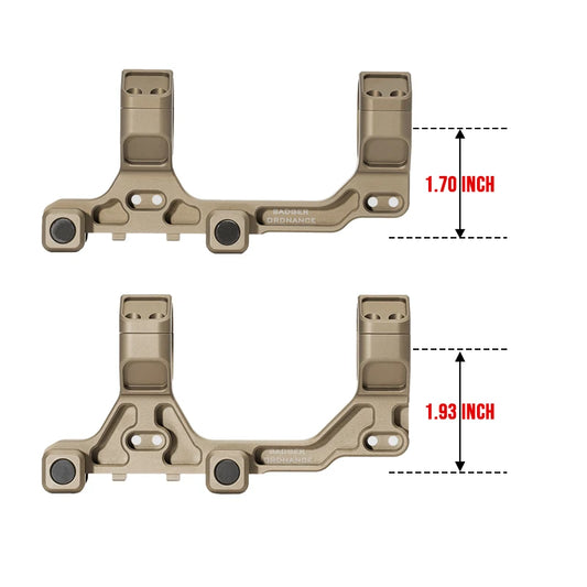 30mm Tube Airsoft Wargame Hunting Tactical C1 Modular Riflescope Mount 1.70/1.93inch with Offset Mounts