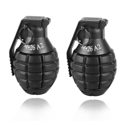2 Pcs Tactical Grenade Model Toy, M67 Burst Grenade, Military Smoke Grenade Model, for Airsoft Paintball Hunting CS War Game