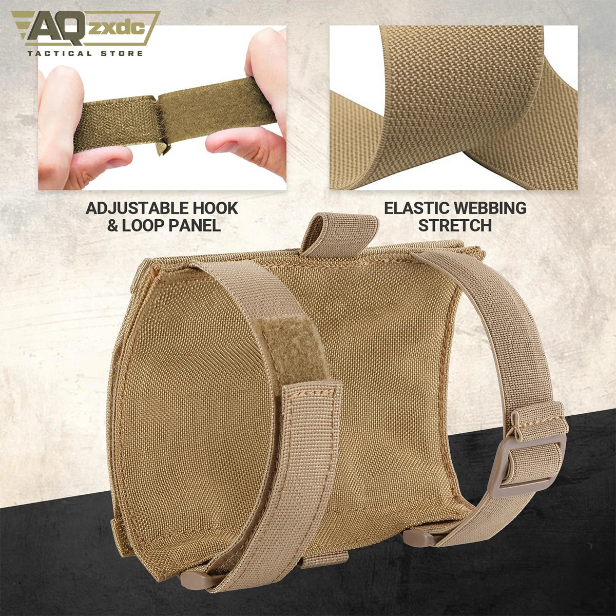 AQzxdc PTG Molle Tactical Map Bag Multi-functional Hanging Bag Accessories Fan Outdoor Sports Documents Bag