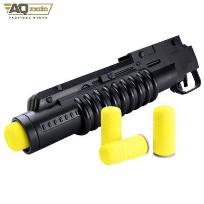 M203 Howitzer Launcher Soft Bullet Toy Suitable for 20mm Rail M416 M4 SCAR Can Launch Foam Soft Bullet Under-hung Props