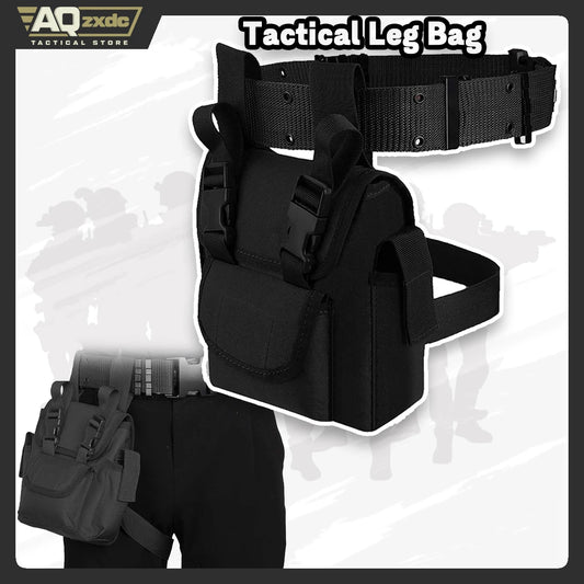 AQzxdc Tactical Leg Bag Waist Bag Belt 1000D Nylon Leg Packs and Waist Belt for Outdoor Sport Hiking Cycling Tool Bags