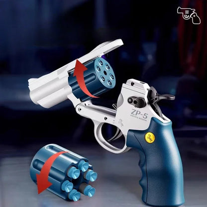 ZP5 Revolver Pistol Manual Soft Dart Bullet Launcher Toy Gun Weapon Outdoor  Airsoft  Shooter Pistola For Boys Birthday Gift