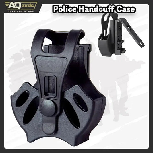 Handcuff Case for Most Chain or Hinged Cuffs Includes ASP Cuffs Police Cuff Case 360 Degree Rotating Molle Compatible Belt Clip