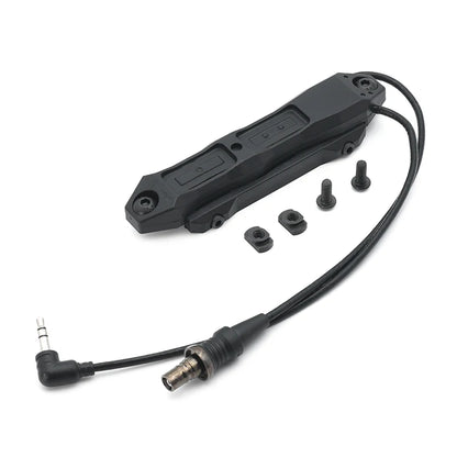 Tactical Augmented Pressure Switch Crane Laser and SF Plug Remote Dual Switch for MAWL PEQ Lasers and M600 M300 Flashlights