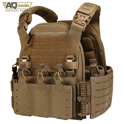 Tactical GBRS LBT V2 Lightweight Tactical Plate Carrier with Molle Quick Release Protective Vest for Outdoor Paintball Game