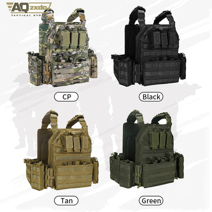 Tactacal Quick Release Camouflage Vest Tactical 1000D Outdoor Shooting Combat Tactical Armor Vest for Airsoft Paintball CS Game