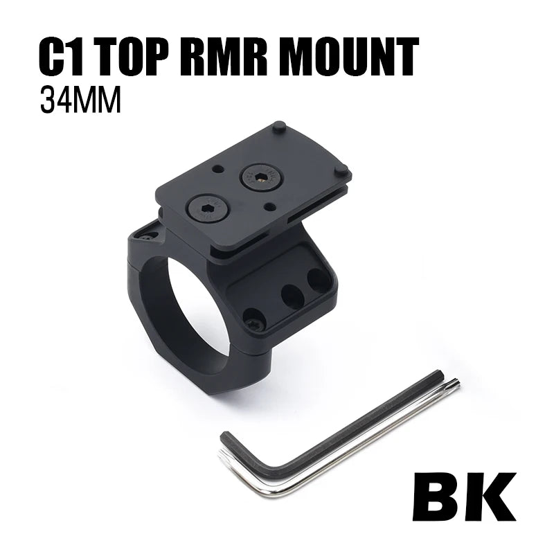 34mm Tube Airsoft Wargame Hunting Tactical C1 Modular Riflescope Mount 1.54/1.70/1.93 inch with Offset/TOP Red Dot Mounts