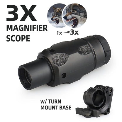 PPT Scope 3X Rifle Scope Airsoft Riflescope Shockproof and Waterproof Optics Sights Shooting Rifle Sighs gs1-0411