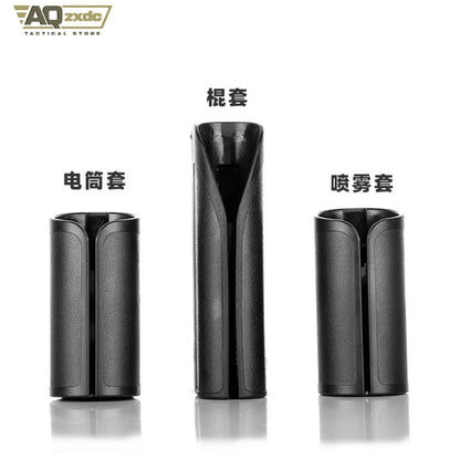 AQzxdc Police Three Pce Set with Safety Locking System, Includes Baton Case, MK4 Spray Case, Flashlight Case for Police Law Belt