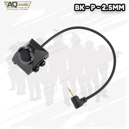 Remote Pressure Switch with 2.5mm Plug for PEQ DBAL NGAL Airsoft Laser Sight,Aluminium Tactical Light Switch Mount for 20mm Rail