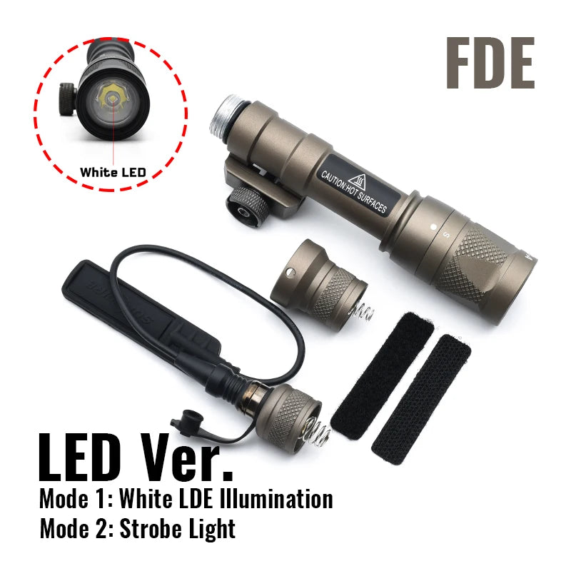 Tactical SF M600V M600V-IR Weapon Gun Light LED Light And IR Infrared Output For Airsoft Rifle AR15 M16 Hunting Accessories