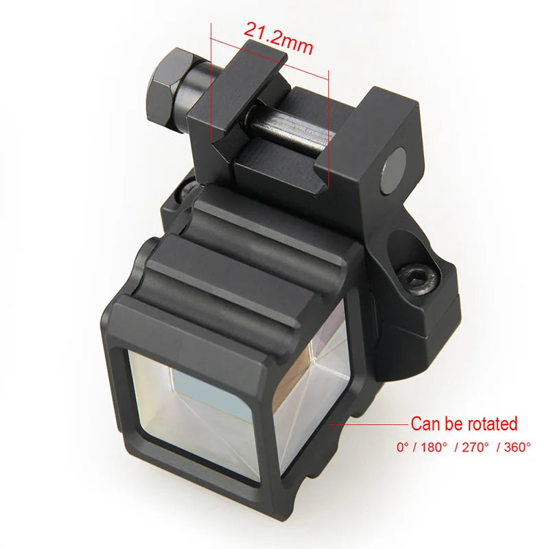 Hunting Angle Sight Full Metal Reflect Airsoft Mirror Corner Sight 360 Rotate Reddot Holographic For Wargame CQB gs1-0401