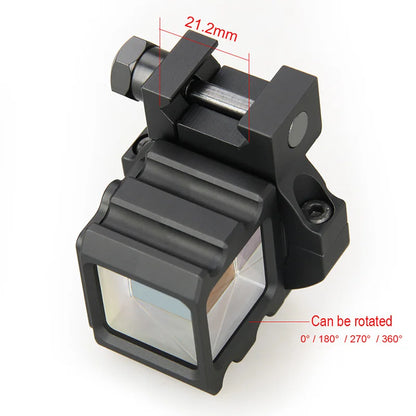 Hunting Angle Sight Full Metal Reflect Airsoft Mirror Corner Sight 360 Rotate Reddot Holographic For Wargame CQB gs1-0401