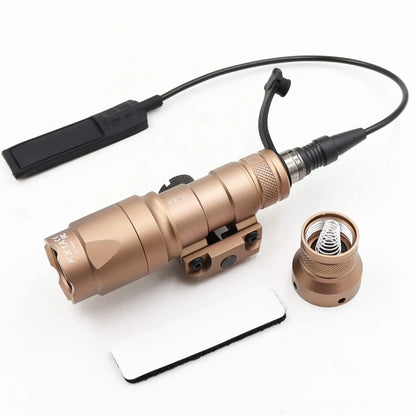 AQzxdc Tactical Picatinny Flashlight M300A Mini Light LED Whitelight with Strobe Weapon Light with Pressure Switch