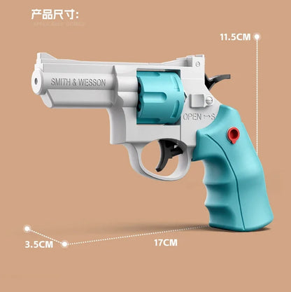 Mechanical Continuous Firing Water Gun Manual Small ZP5 Revolver Pistol Summer Outdoor Beach Poor Toy Mini Water Gun for Kids