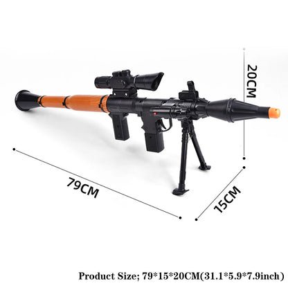 Tactical Grenade Model Plastic Bazooka RPG-7 Grenade Rocket Launcher Cosplay Props, Video Shooting Props, War Game Toys