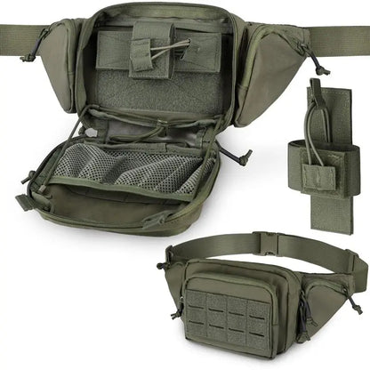 AQzxdc Concealed Fanny Pack Pistol Pouch, Tactical Fanny Pack Handgun Pouch with Universal Pistol Holster CCW EDC Waist Pack