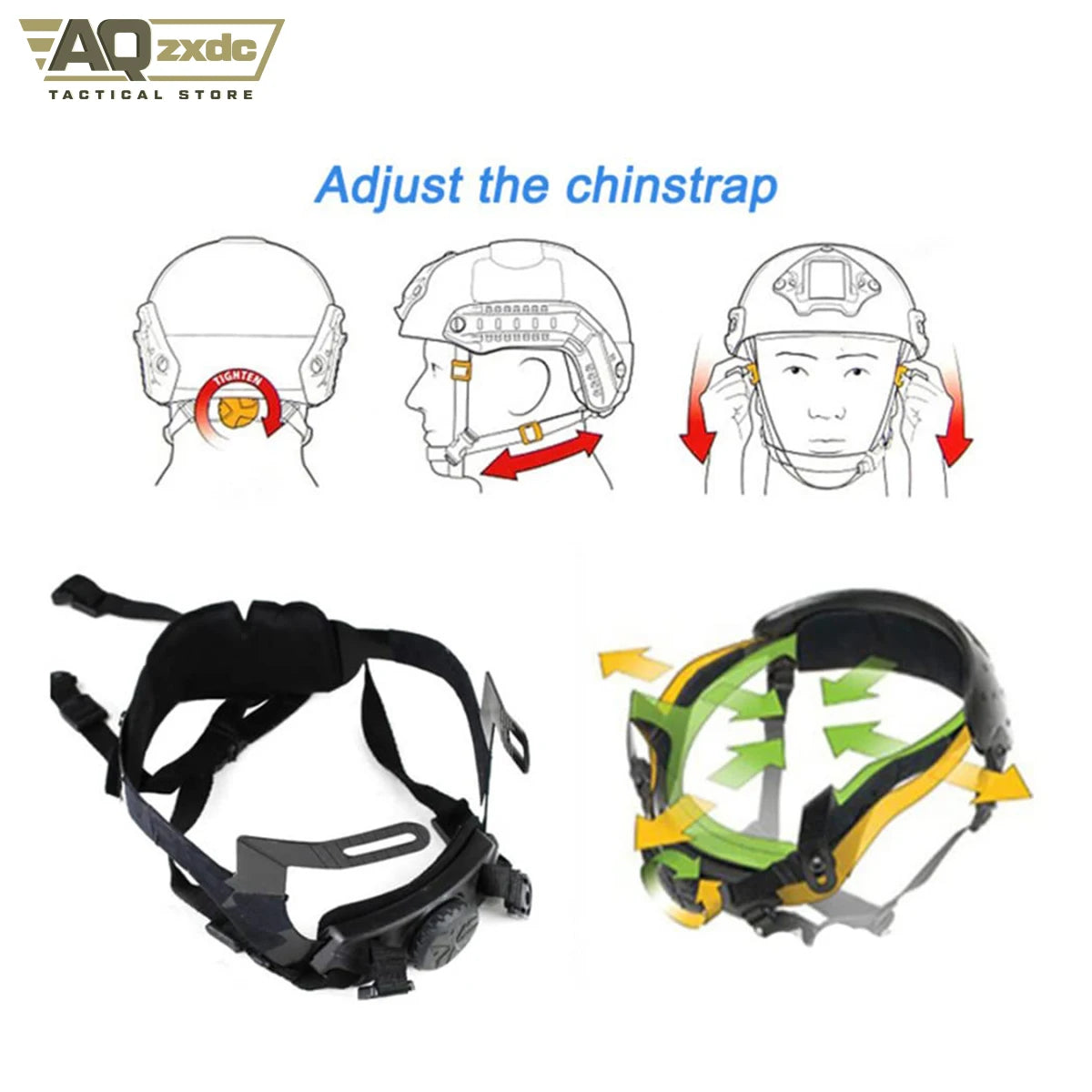 Airsoft Helmet Set, Tactical Goggles Helmet Light Signal Light Tactical Flashlight and Night Vision Goggle (Nvg) Mount Bracket