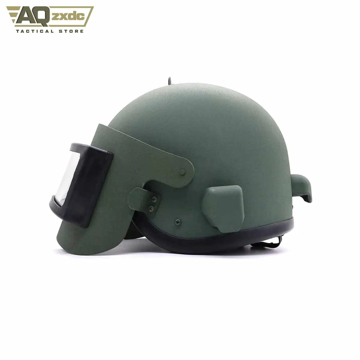 AQzxdc Tactical K63 Protective Helmet with Adjustable Shock Absorbing Pads Mask Airsoft Helmet K6-3 Special Forces Steel Helmet
