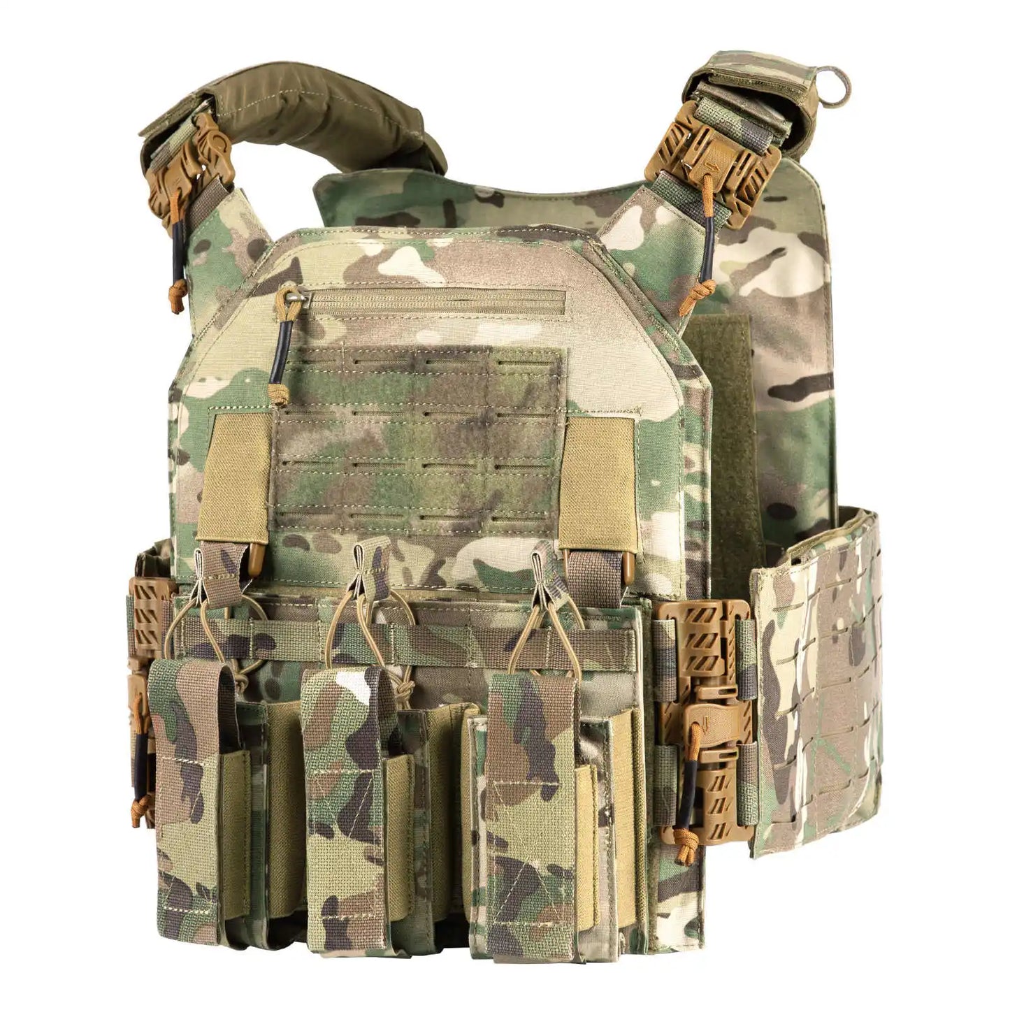 Tactical Plate Carrier Vest with Quick Release Function, with Mag Pouch 2.0 Lightweight Airsoft Vest Quick Release Equipment