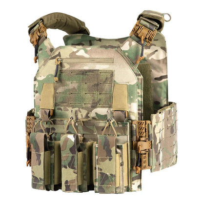 Tactical Plate Carrier Vest with Quick Release Function, with Mag Pouch 2.0 Lightweight Airsoft Vest Quick Release Equipment
