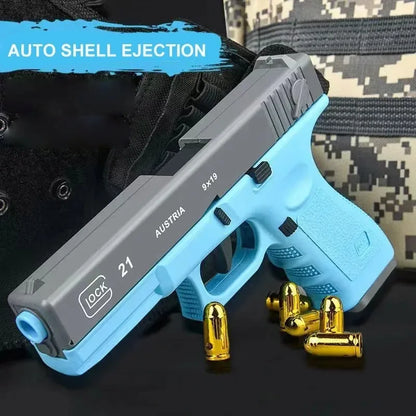 Automatic Shell Ejection G17 Toy Gun Airsoft Laser Version Pistol Armas Children CS Shooting Weapons for Kids Boys Birthday Gift