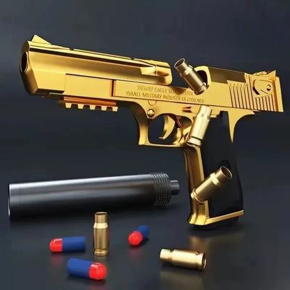 Shell Ejection Desert eagle Pistol Airsoft Blaster Gun Soft Bullet Toy Gun CS Shooting Weapons for Kids