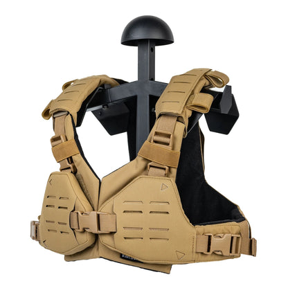 Bikini Chest Rig, Tactical Molle Vest, Quick Release Breastplate, Adjustable Molle Airsoft Plate Carrier, for Wargame Cosplay